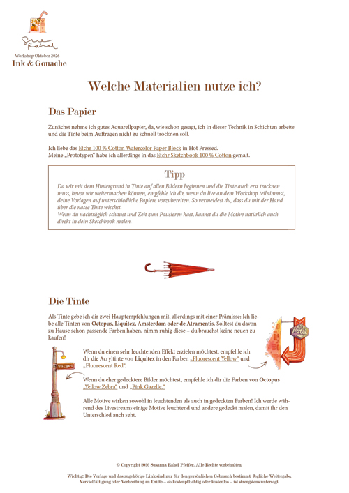 (DEUTSCH) Ink & Gouache Workshop 14.10.2026 | ca. 2 Stunden - Image 6